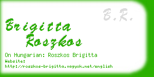 brigitta roszkos business card